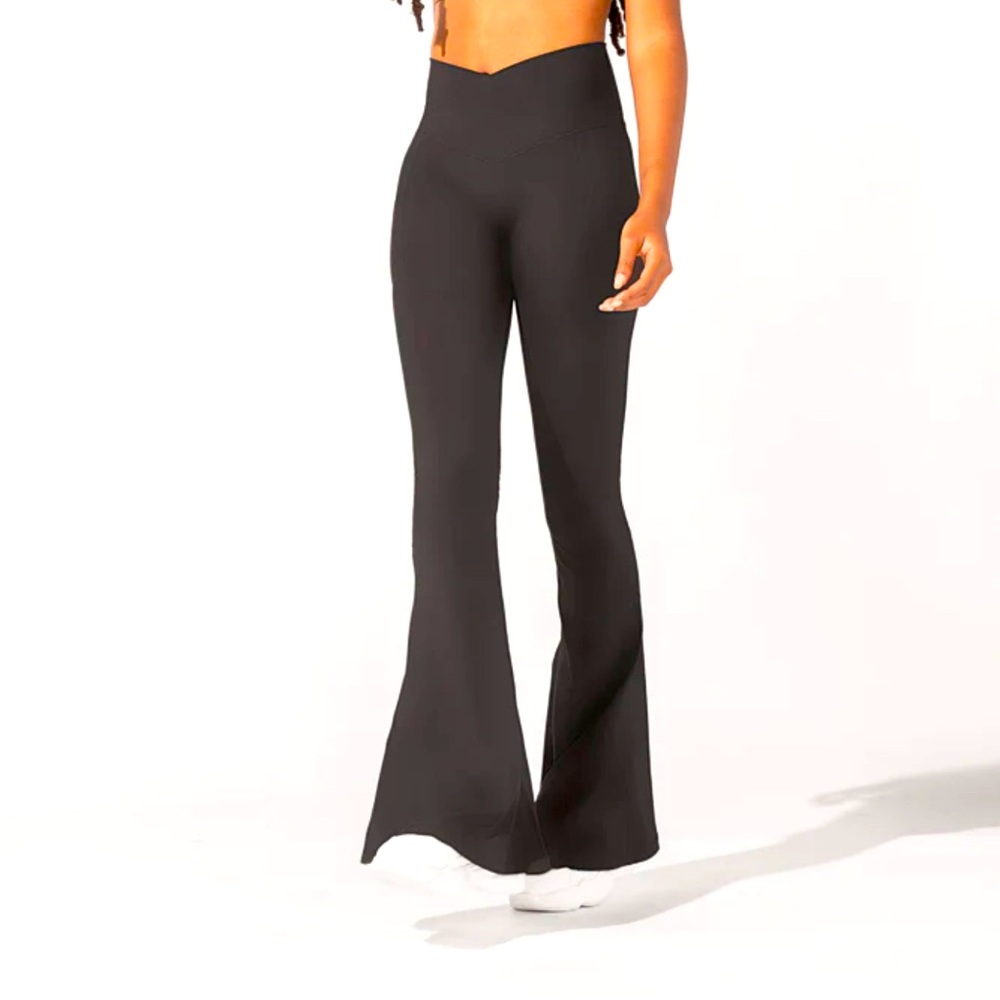 Popflex Crisscross Hourglass® Bell Bottom with Pockets (Soft Touch) - Black